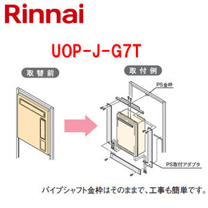 給湯器必要オプション[ガスターからリンナイへ取替][PS枠][PS扉内設置型][高温水供給式][給湯器部材]
