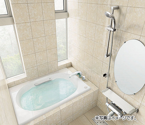 ●浴槽 シャイントーン[埋込浴槽][和洋折衷タイプ][1100サイズ][エプロンなし][プッシュワンウェイ][ハンドグリップ]