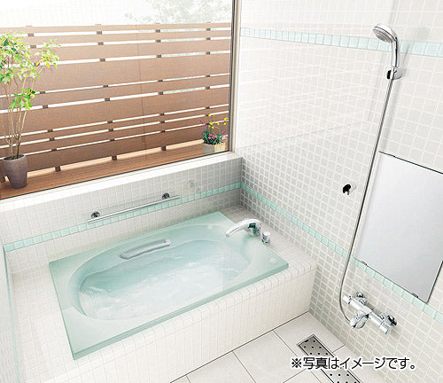 ●浴槽 シャイントーン[埋込浴槽][和洋折衷タイプ][1200サイズ][エプロンなし][プッシュワンウェイ][ハンドグリップ]