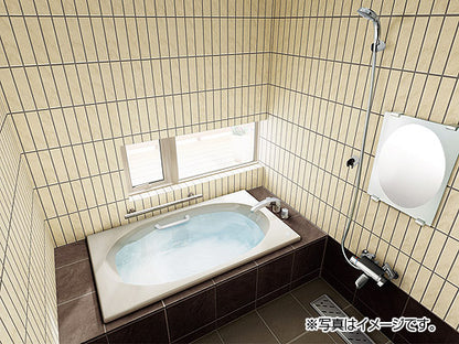 ●浴槽 シャイントーン[埋込浴槽][和洋折衷タイプ][1300サイズ][エプロンなし][プッシュワンウェイ][ハンドグリップ]
