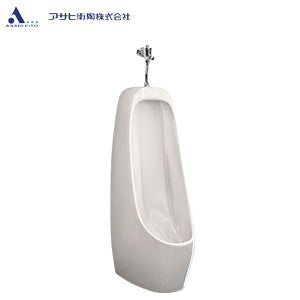 簡易水洗小便器[床置][床排水][大形][フラッシュバルブ][ホワイト]