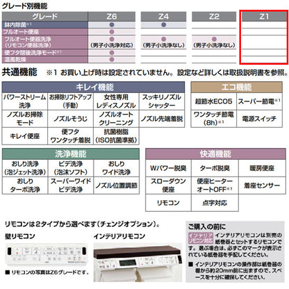 一体型トイレ アメージュシャワートイレ[Z1][壁:排水芯120mm][手洗い無し][アクアセラミック][寒冷地]