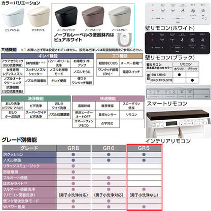タンクレストイレ サティスGタイプ[GR5][床:排水芯120mm][ECO5][タンクレス便器][寒冷地(ヒーター付便器)][寒冷地(水抜併用方式)]