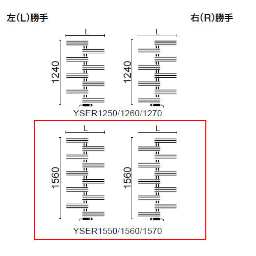 ●タオルウォーマー[リミテッドスペースヒーター][YSE-Rシリーズ][奥行89mm][幅700mm][高さ1560mm]