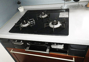 ビルトインガスコンロ交換工事　愛知県豊明市　RS31W11G13R-B(L/R) - After