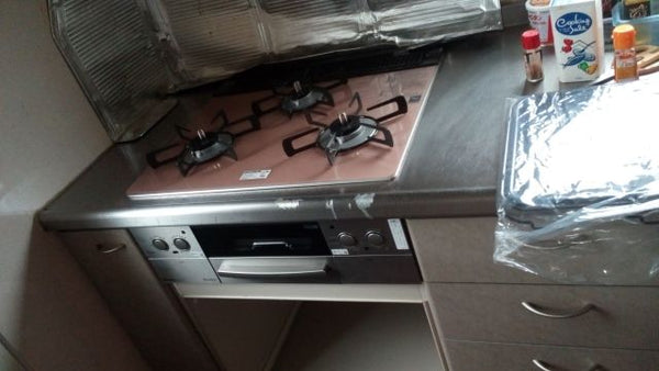 ビルトインガスコンロ交換工事　栃木県宇都宮市　RHS31W23L8RSTW-13A
