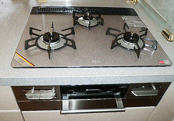 ビルトインガスコンロ交換工事　東京都府中市　RS31W11G14R-S(L/R) - After