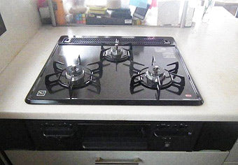 ビルトインガスコンロ交換工事　愛知県犬山市　N3GN2RSQ1(L/R)