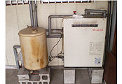 石油給湯器交換工事　徳島県徳島市 OQB-407Y - Before