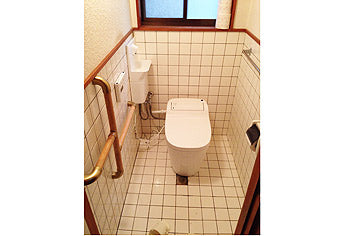 洋式便器交換工事　石川県金沢市 XCH1202RWS