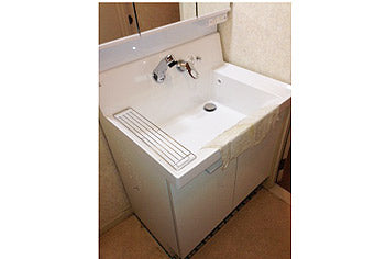 洗面化粧台交換工事　東京都世田谷区 AR1N-755SY+MAR1-753TXJU　 - After