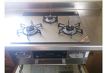 ビルトインガスコンロ交換工事　長野県長野市　RS31W11G15R-S(L/R) - After