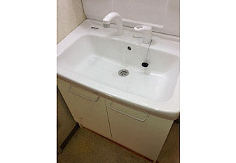 洗面化粧台交換工事　神奈川県川崎市 PTVN-755S+MPTX1-751YF - After