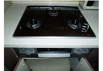ビルトインガスコンロ交換工事　東京都練馬区　RS31W13K10R-V(L/R)