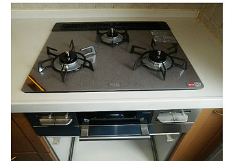 ビルトインガスコンロ交換工事　東京都板橋区　RS31W11G14R-S(L/R) - After