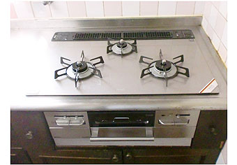 ビルトインガスコンロ交換工事　大阪府八尾市　RS71W11G14R-S(L/R) - After