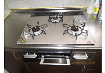 ビルトインガスコンロ交換工事　東京都立川市　RS31W11G15R-S(L/R) - After