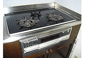 ビルトインガスコンロ交換工事　群馬県太田市　RS71W11G14R-S(L/R) - Before