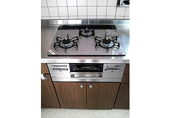 ビルトインガスコンロ交換工事　山梨県山梨市　RS31W11G14R-S(L/R) - After